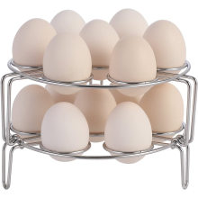 Egg Holder Stand Cooking Stackable Egg Rack Two Layer Stainless Steel Kitchen Trivet Instant Accessories Egg Steamer